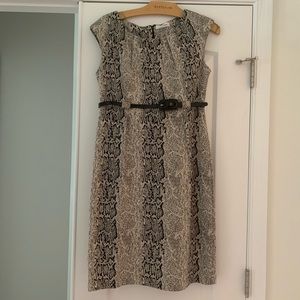 Calvin Kline Fitted Print Dress